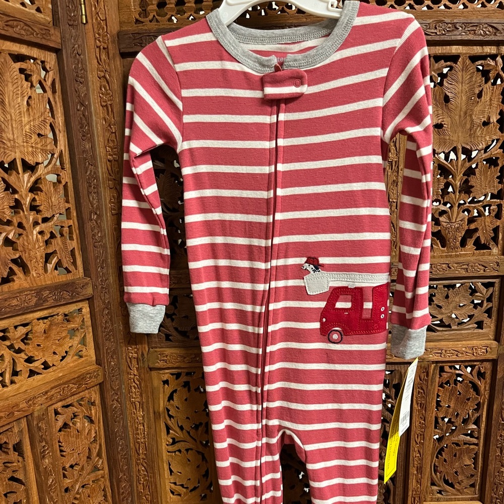 24 months Carters 1pc zip up footed pajama